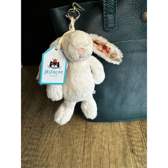 Jellycat Other - Jellycat Blossom Cream Bunny Bag Charm NEW! Jellycat FAST SHIP Purse Keychain